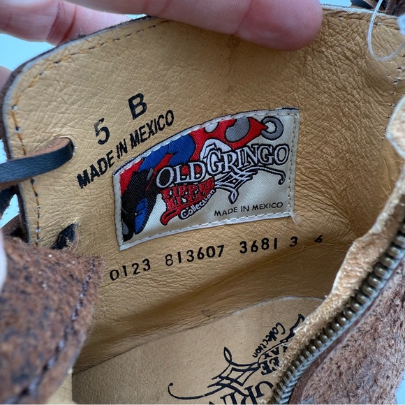 Old Gringo Yippee Ki Yay Tribeca 6" Leather Western Ankle Boots Bootie 5 NWOT - Picture 3 of 11